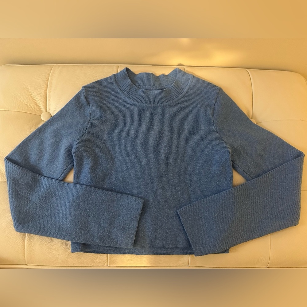 Zara Light Blue Knit Top